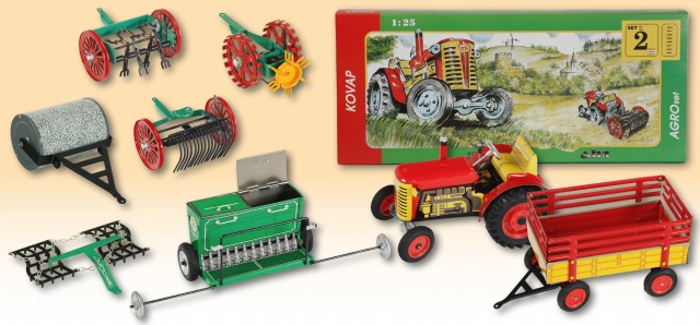 KOVAP AGRO SET 2 + TRAKTOR NA KLÍČEK